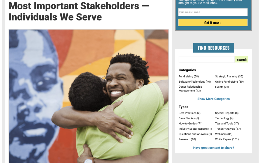 President and CEO Featured in NonprofitPro