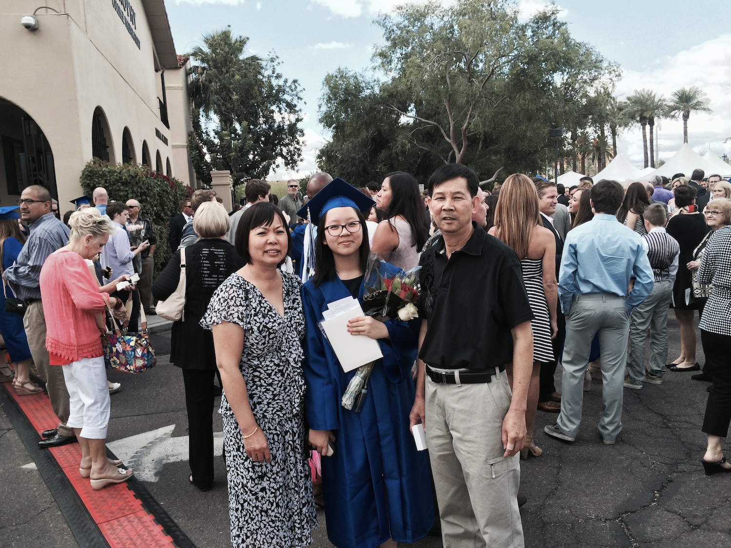 shirly tam and family at graduation